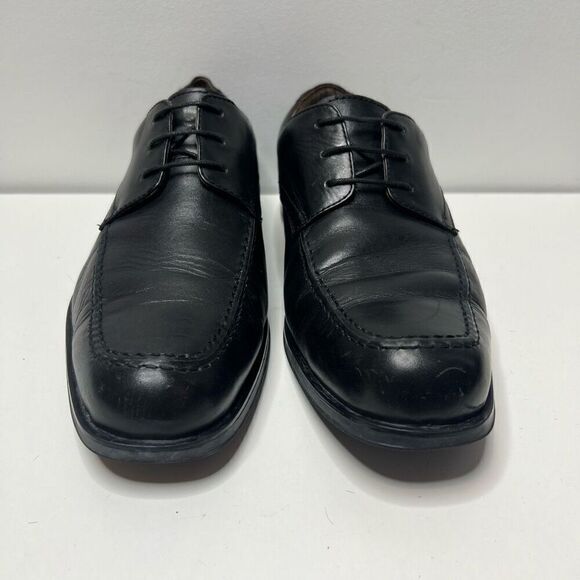 FLORSHEIM Oxford Black Leather Dress Shoes Mens Size 8.5 EEE Comfort - Picture 3 of 10